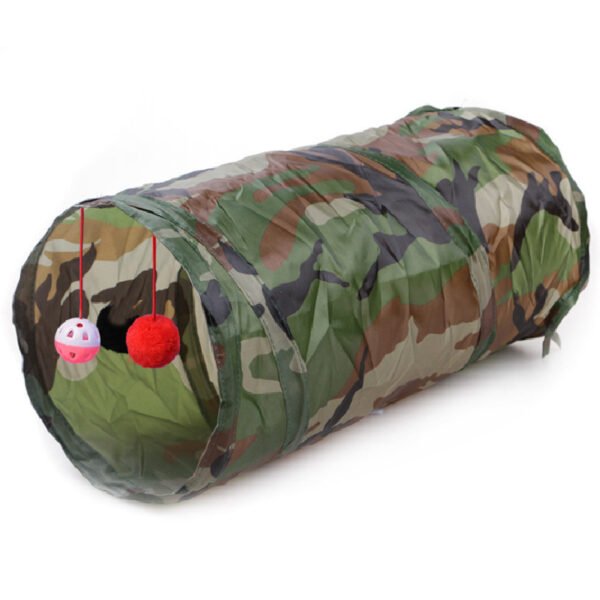 Pet Puzzle Cat Toy Collapsible Cat Tunnel Ringing Paper Cat Passage - Image 5