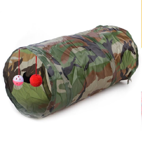 Pet Puzzle Cat Toy Collapsible Cat Tunnel Ringing Paper Cat Passage - Image 3