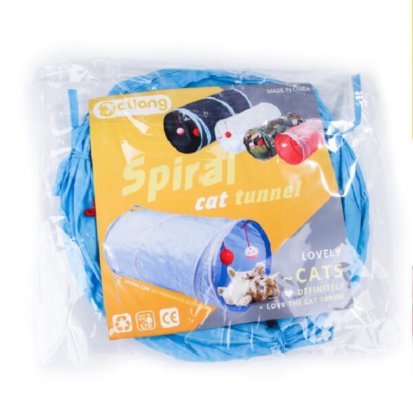 Pet Puzzle Cat Toy Collapsible Cat Tunnel Ringing Paper Cat Passage - Image 10