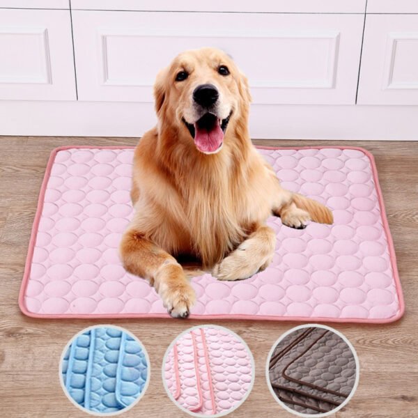 Pet Summer Portable Ice Silk Cooling Pad - Image 4