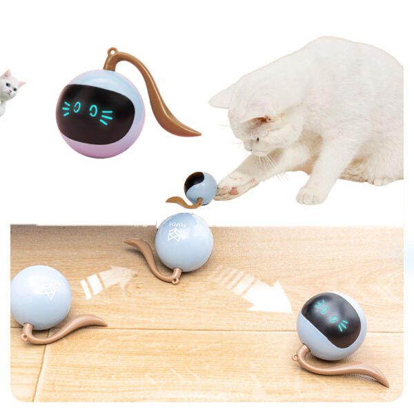 Pet Smart Interactive Colorful LED Rotating Ball - Image 3