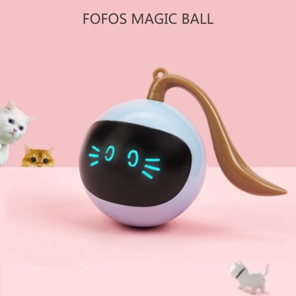 Pet Smart Interactive Colorful LED Rotating Ball - Image 2