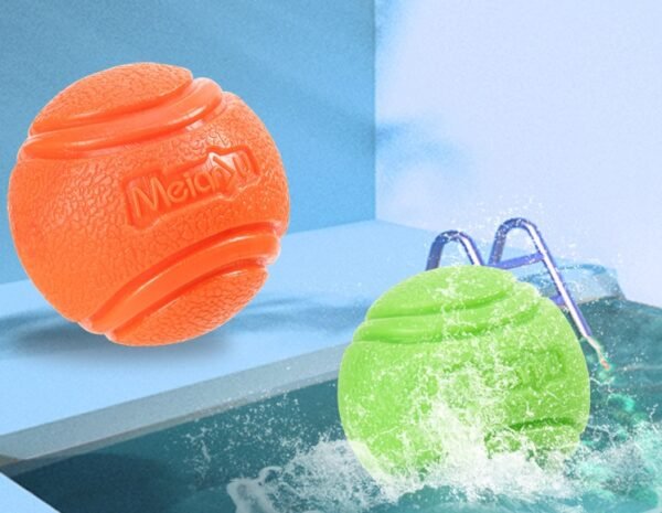 Pet Dog Bouncy Ball, Bite-resistant Solid Ball, Rubber Bite - Image 2