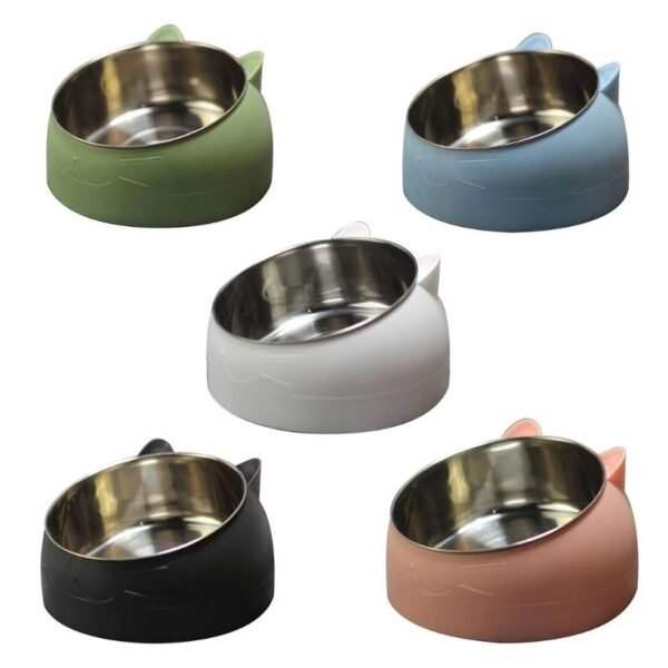 Protective Cervical Cat Bowl Oblique Mouth Pet Bowl - Image 4