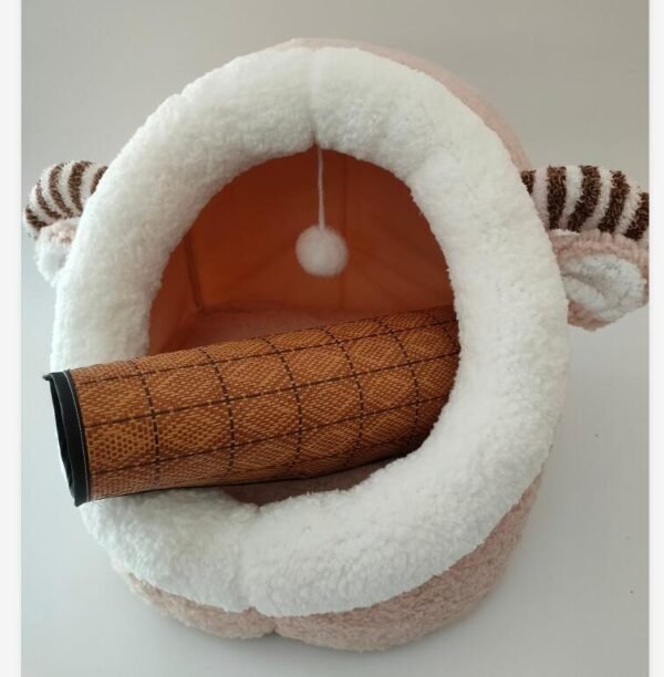 Pet cat litter closed cat litter kennel winter plus velvet - Image 6