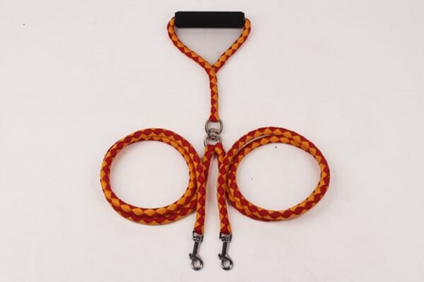 Pet Hand-knitted Traction Wear-resistant Dog Leash Double-ended Hand-knitted Braided Rope Outdoor Dog Leash - Image 3