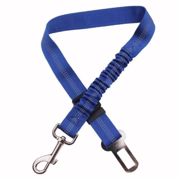 Adjustable Dog Seat Belt Dog Car Seatbelt Harness Leads Elastic Reflective Safety Rope - Image 7