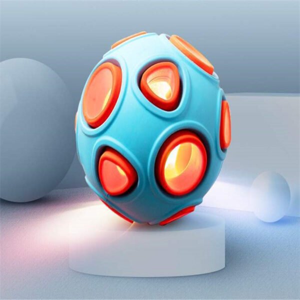 Funny Interactive LED light and Sound Chewing Ball Dog Pet Toy - Image 2