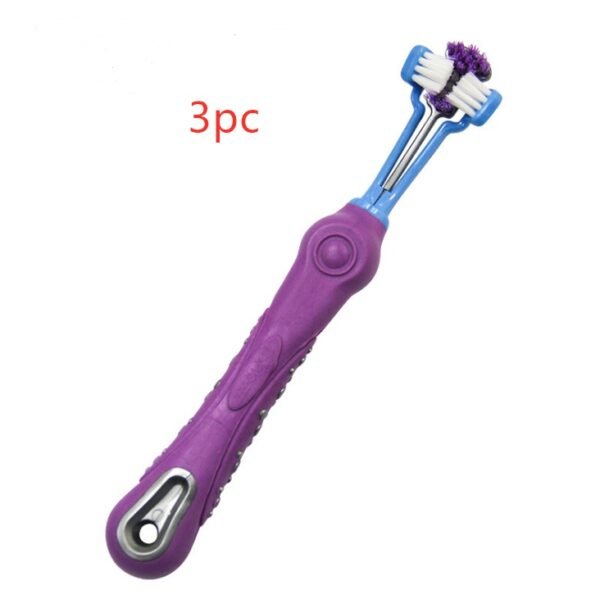 Three Sided Pet Toothbrush Dog Brush Bad Breath Tartar Teeth Care - Image 9