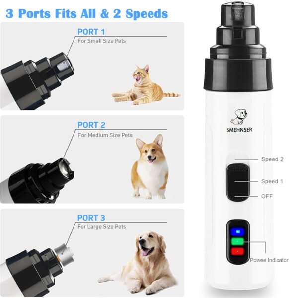 Pet Nail Polisher Electric Manicure USB Cleaning Supplies - Image 4