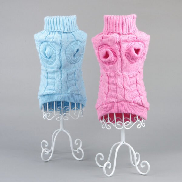Solid color dog sweater Teddy dog clothes Cat clothes pets Pet cat clothes Pet clothes - Image 4