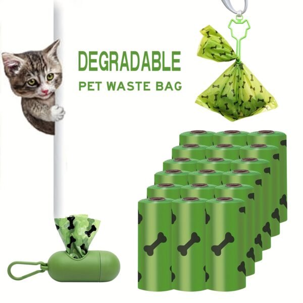 Environmentally Friendly Biodegradable Pet Litter Bags Dog Waste Bags With Dog Poop Bag Dispenser - Image 10