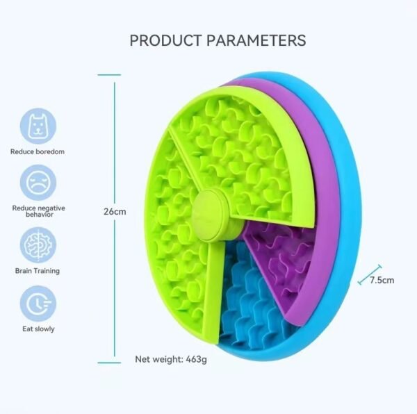 Slow Food Bowl Anti Choking Cat Bowl Dog Basin Puzzle Feeder Healthy Pet Rotating Game Board Pet Products - Image 8