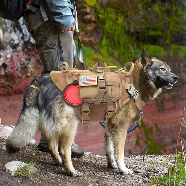 Malinois Large Dog Dog Hand Holding Rope Chest Vest Combat Clothes Dog Leash Dog Backpack Special Training Straps For Going Out - Image 6