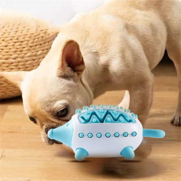 Phedgehog Shape Dog Toy Leaking Food Toys For Small Large Dogs Cat Chewing Toys Pet Tooth Cleaning Indestructible Puppy Toys Ball Molar Tooth Cleaning Stick - Image 5