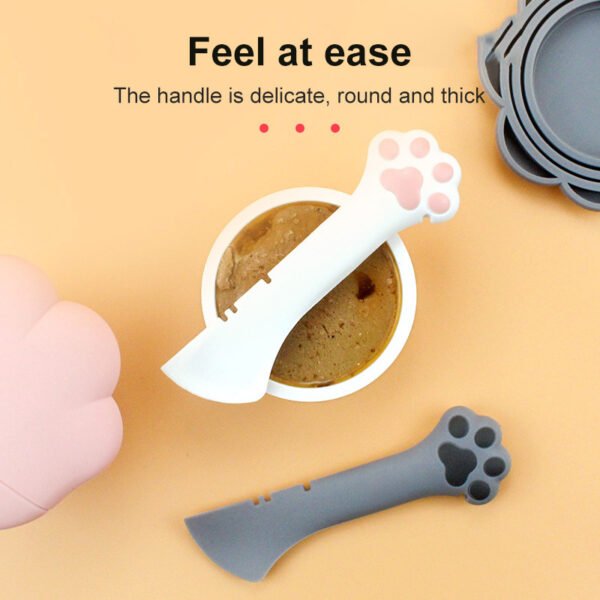 Multifunction Pet Canned Spoon Jar Opener Puppy Feeding Mixing Wet Dry Scoop Cat Dog Accessories Feeder Shovel Pets Tableware Multifunction Pet Canned Spoon Jar Opener Puppy - Image 4