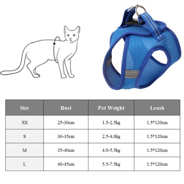 Anti-strike cat traction cat harness - Image 4