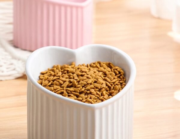 Pet Ceramic Bowl With Inclined Mouth Practical Durable Daily - Image 9