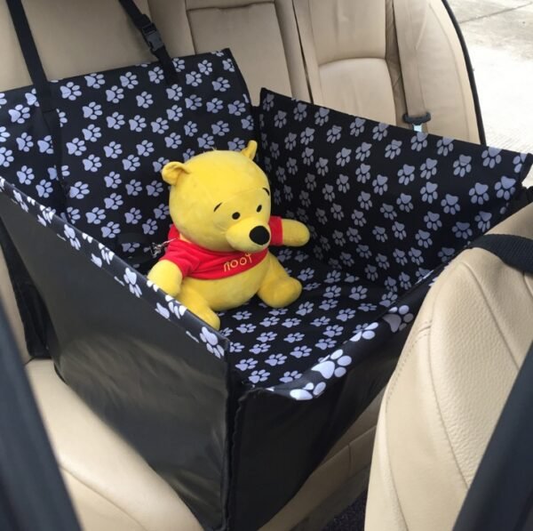 Footprint Dog Transporters Waterproof Back Back Pet Dog Seat Car Mat Cover Hammock Protector With Safety Belt D1010 - Image 4
