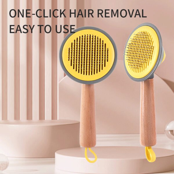 OneKey Pet Hair Remover Comb Pet Comb Grooming Brush Pet Hair Cleaner Brush Cat Shedding Brush Self Cleaning Slicker For Long & Short Hair Cats And Dogs - Image 7