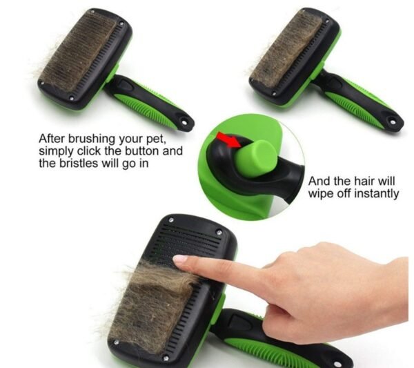 Pet Self Cleaning Slicker Brush - Image 10