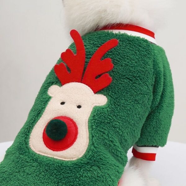 Pet Plus Velvet Christmas Print Sweater - Image 6