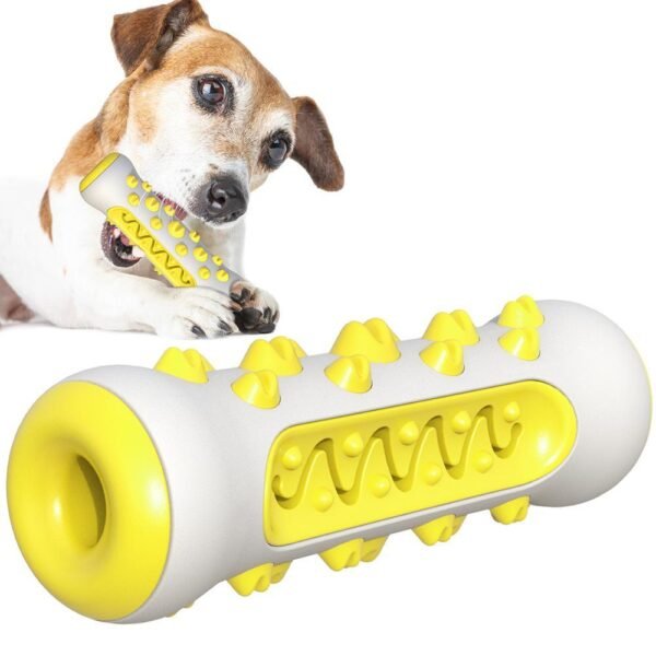 Dog Squeaky Toys For Aggressive Chewers, Tough Toothbrush Dog Chew Toy, Nearly Indestructible Rubber Toys For Pet Training, Teeth Cleaning, Playing And Chewing For Medium & Large Breeds - Image 7