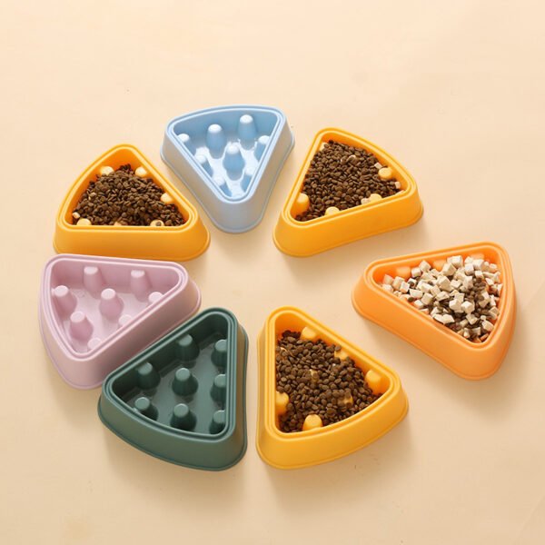 Pet Cat Dog Bowl Cartoon Pizza Single Bowl Slow Food - Image 2
