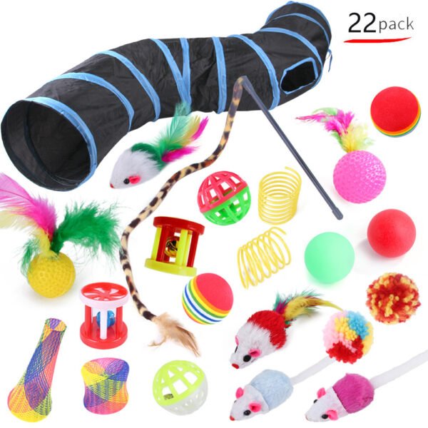 Cat Toy Set Funny Cat Assembled Toys Cat Tunnel Pet Supplies - Image 6