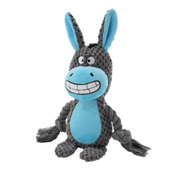Pet Plush Sound Cotton Rope Toys Interactive Tug Of War Training Item Creative - Image 5