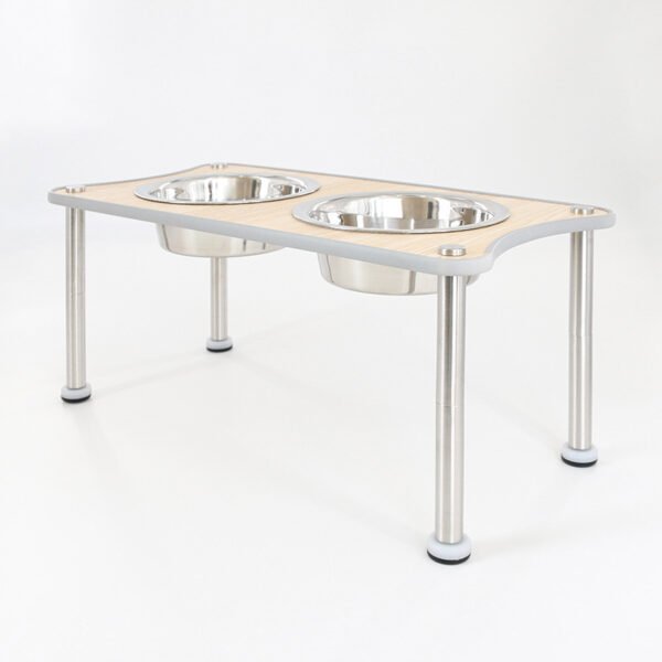 Adjustable Height Dog Food Bowl Rack - Image 2