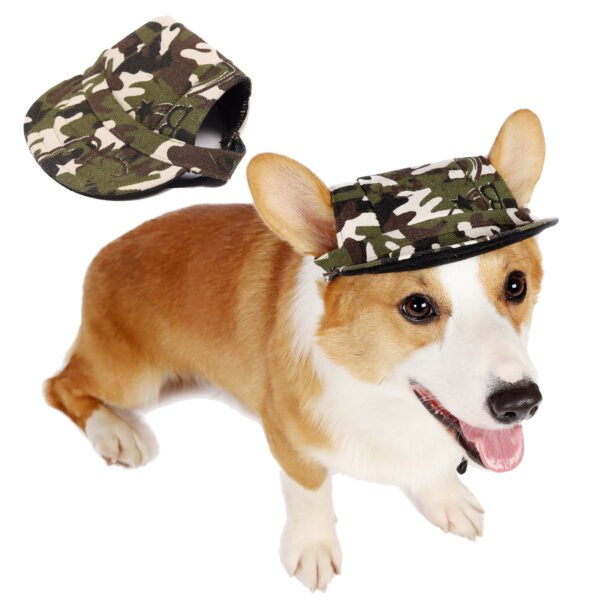 Pet Supplies New Fashionable Oxfordand Dog Costume Hat Baseball Outdoor Tourist Sun Hat - Image 2