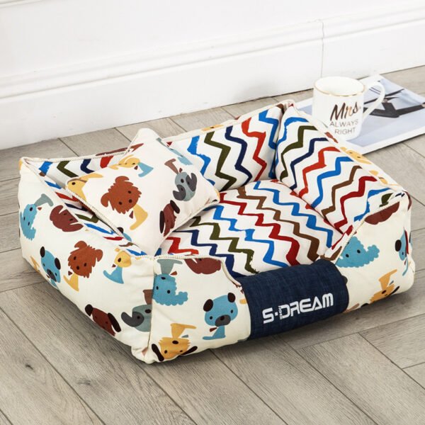 Dog Cat Bed Creativity Of Removable And Washable Large Dog Mat Pet House In Winter - Image 4