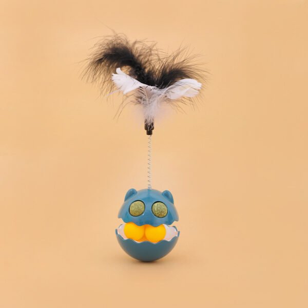 Cats Feather Toy Rotate Cat Tumbler Teaser Catmint Roller Track Ball Interaction Kitten Chasing Hunting Pets Toy Cats Treat Pet Products - Image 8