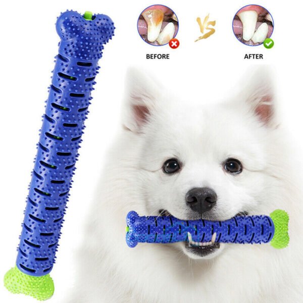 Dog Chew Toys Toothbrush Pets Molar Tooth Cleaning Brushing Stick Doggy Silicone - Image 3