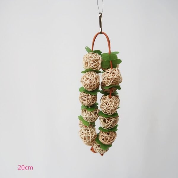 Parrot Bird Simple Wooden Chew Toy - Image 4