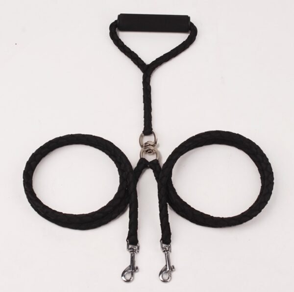 Pet Hand-knitted Traction Wear-resistant Dog Leash Double-ended Hand-knitted Braided Rope Outdoor Dog Leash - Image 5