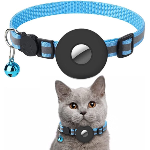 Airtag Pet Collar With Bell Reflective Adjustable Anti-lost Cat Dog Collar - Image 8