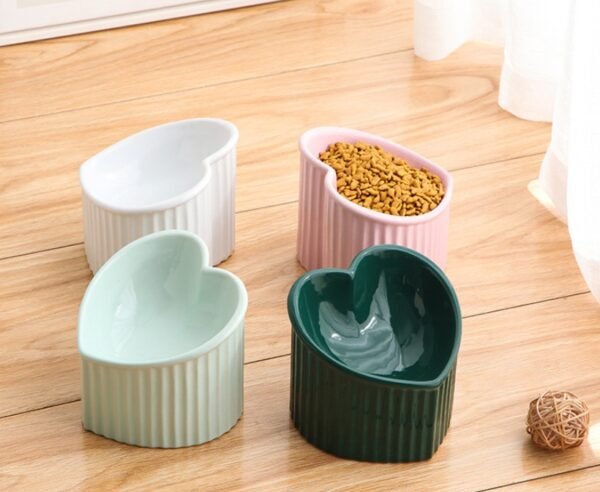 Pet Ceramic Bowl With Inclined Mouth Practical Durable Daily - Image 2