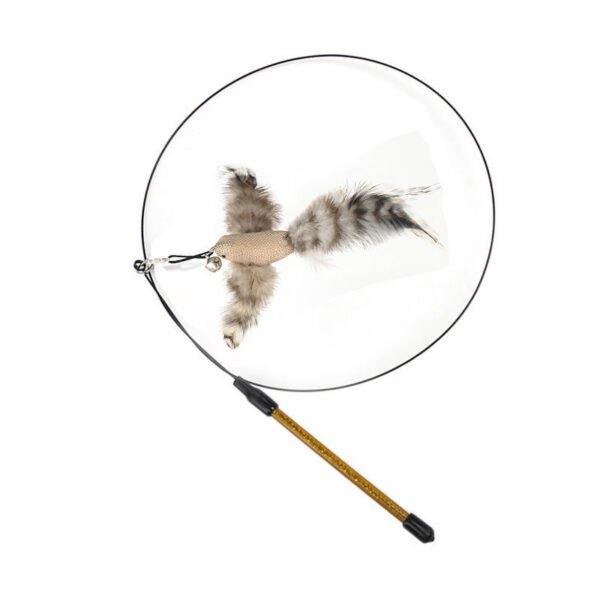 Steel Wire Feather Funny Cat Stick Long Rod - Image 4