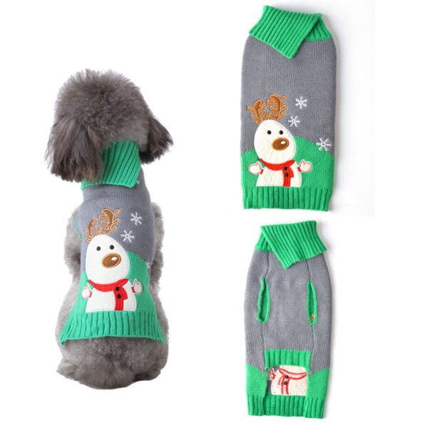 Pet dog clothes christmas pompom christmas small - Image 5