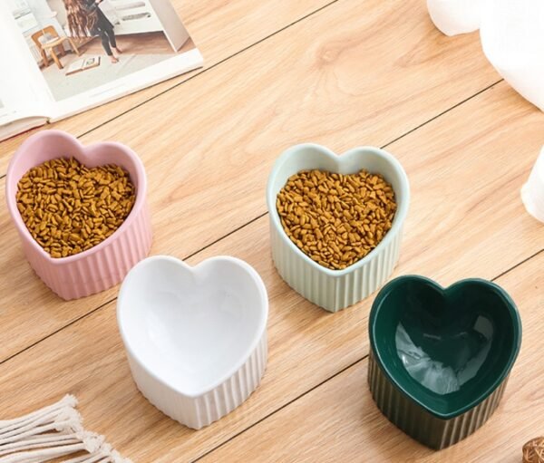 Pet Ceramic Bowl With Inclined Mouth Practical Durable Daily - Image 3