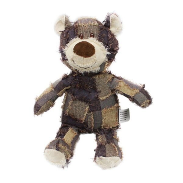 Cute Pet Dog Cat Plush Squeak Sound Toy Bear Shape Bite Resistant Molar Chew Toys - Image 6
