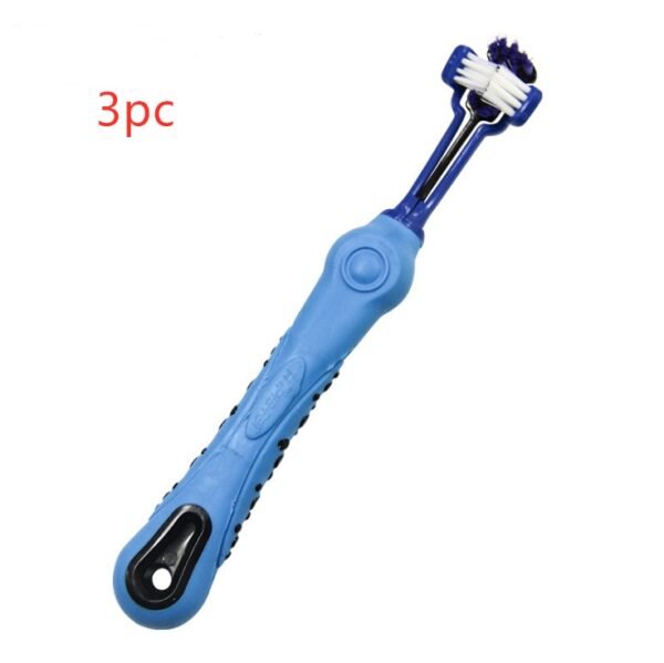 Three Sided Pet Toothbrush Dog Brush Bad Breath Tartar Teeth Care - Image 5