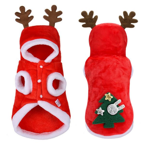 Pet flannel elk christmas clothes - Image 3