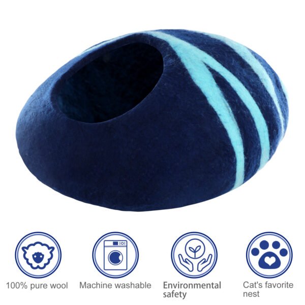Washable handmade wool warm pet cat house - Image 4