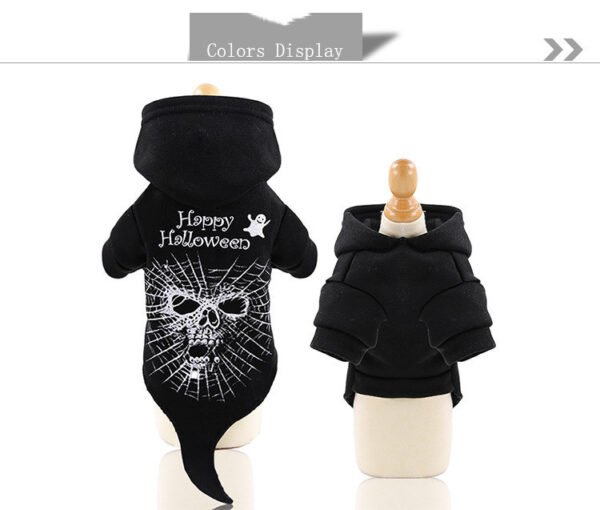 Halloween Pet Funny Black Skull Horror Make-up Cat Accessories Pet Dress Up Costume - Image 2