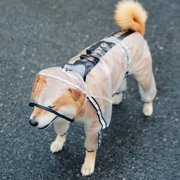 Puppy dog raincoat four feet - Image 4