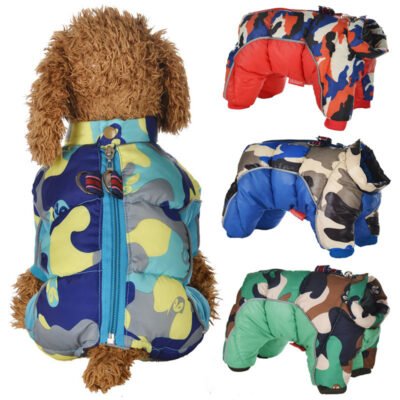 Winter Pet Dog Clothes Super Warm Jacket Thicker Cotton Coat Waterproof Small Pets