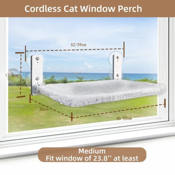 Pet Supplies Cordless Window Perches Cat Hammock Indoor Foldable Seat Pet Convenient Cordless Hammock - Image 7